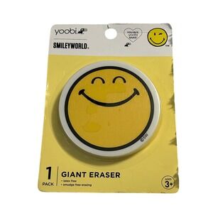 Yoobi Smileyworld Giant Eraser 1 Pack Latex Free Smudge Free‎ Erasing